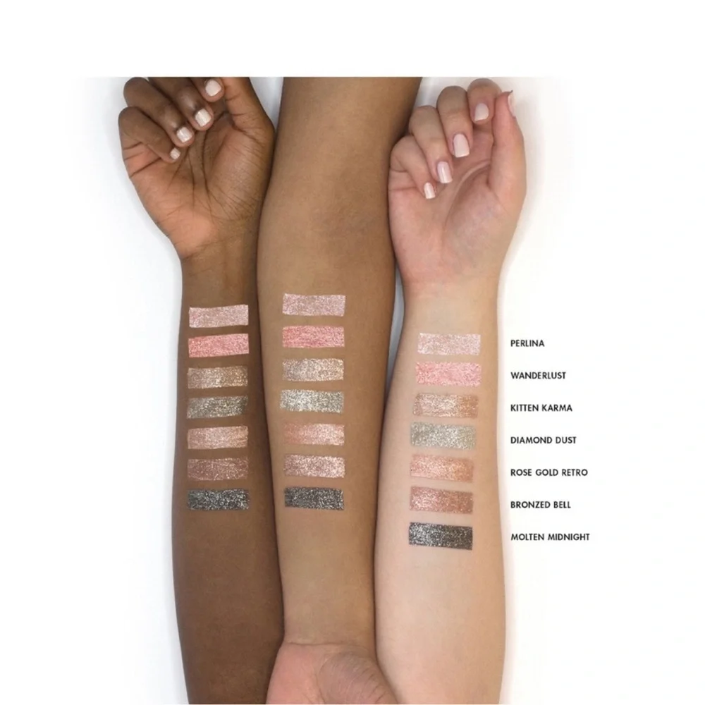 Stila Shimmer & Glow Liquid Eyeshadow - Silver Sparkle Molton Midnight